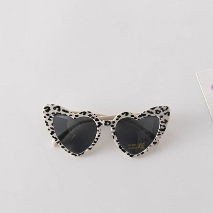 MyKids-USA® Leopard Print Pattern Heart Shape Fashion Sunglasses