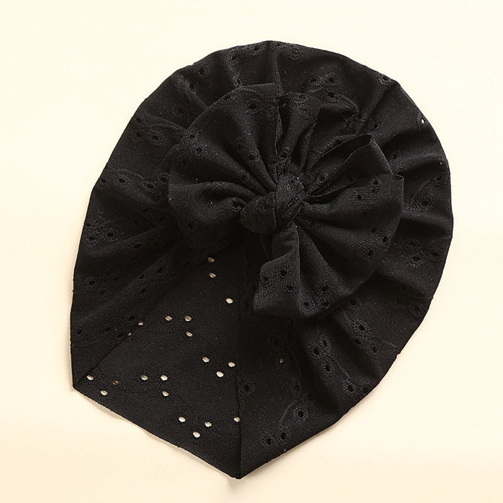 MyKids-USA® Baby Solid Color Lace Hole Breathable Soft Cotton Caps
