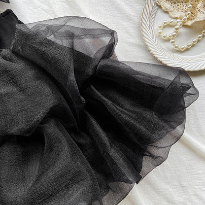 MyKids-USA® Baby Girl Black Herbon Style Elegant Princess Tutu Dress