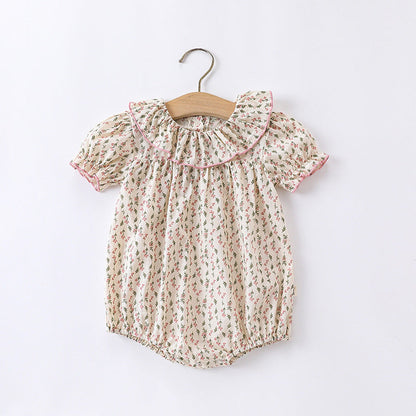 MyKids-USA® Baby Ditsy Flower Graphic Puff Sleeves bodysuit & Sets