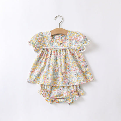 MyKids-USA® Baby Floral Pattern Fashion Princess bodysuit&Sets