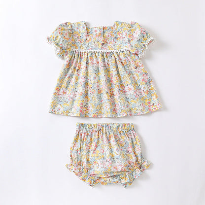 MyKids-USA® Baby Floral Pattern Fashion Princess bodysuit&Sets