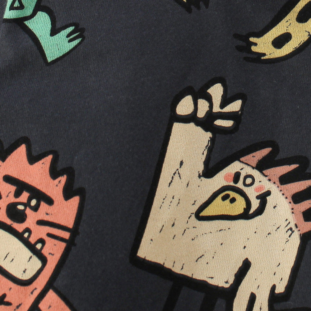 MyKids-USA® Baby Boy Cartoon Animal Graphic Crewneck Cotton T-Shirt