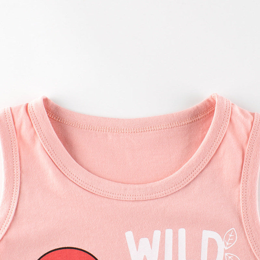 MyKids-USA® Baby Cartoon Print Pattern Sleeveless O-Neck Vest