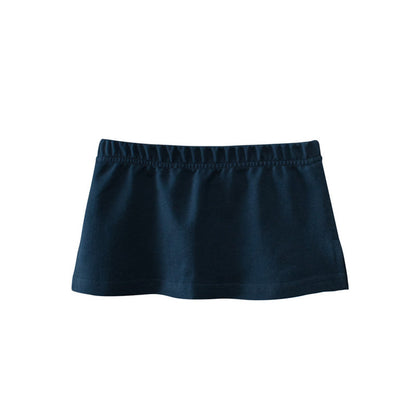 MyKids-USA® Baby Girl Basic Solid Color Sport Style Bottom Half Skirt With Inner Hem