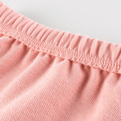 MyKids-USA® Baby Girl Basic Solid Color Sport Style Bottom Half Skirt With Inner Hem