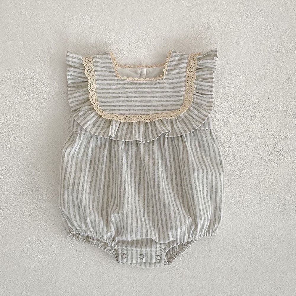 MyKids-USA® Baby Striped Pattern Sleeveless Princess Dress & bodysuit
