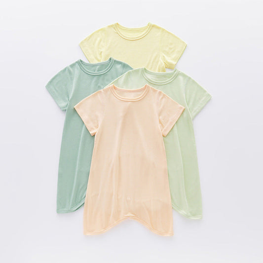 MyKids-USA® Baby Unisex Solid Color Soft Cotton Sleepwear