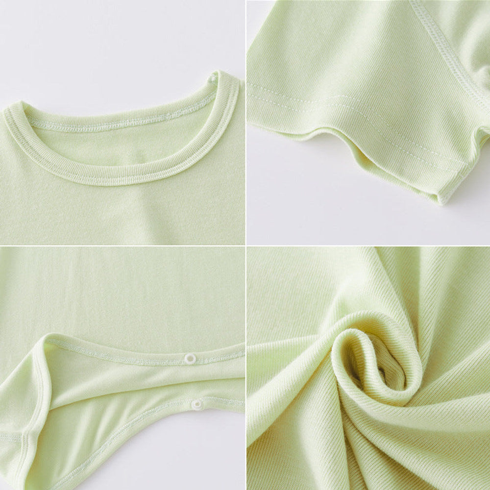 MyKids-USA® Baby Unisex Solid Color Soft Cotton Sleepwear