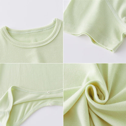 MyKids-USA® Baby Unisex Solid Color Soft Cotton Sleepwear