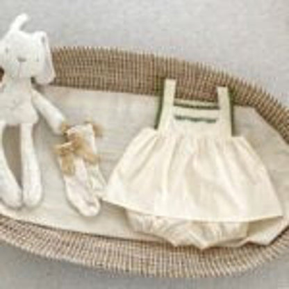 MyKids-USA® Baby Girl Embroidery Pattern Sling Tops With Shorts Sets