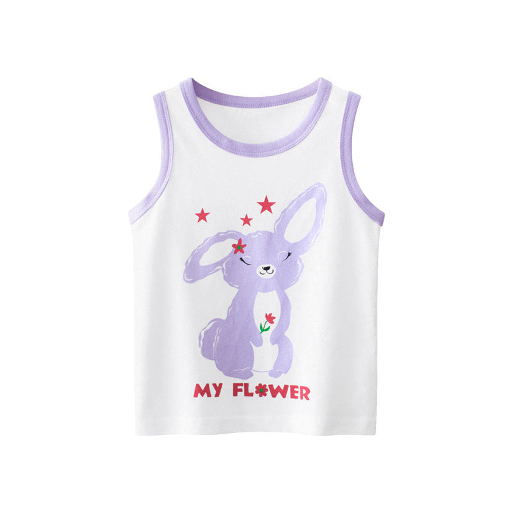 MyKids-USA® Baby Girl Rabbit Pattern Sleeveless Cotton Vest