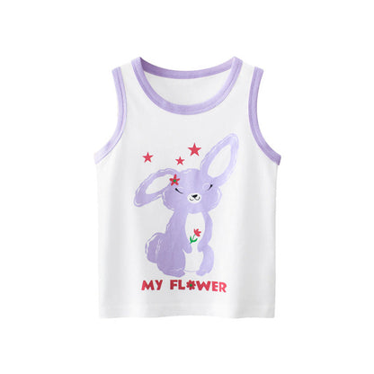 MyKids-USA® Baby Girl Rabbit Pattern Sleeveless Cotton Vest