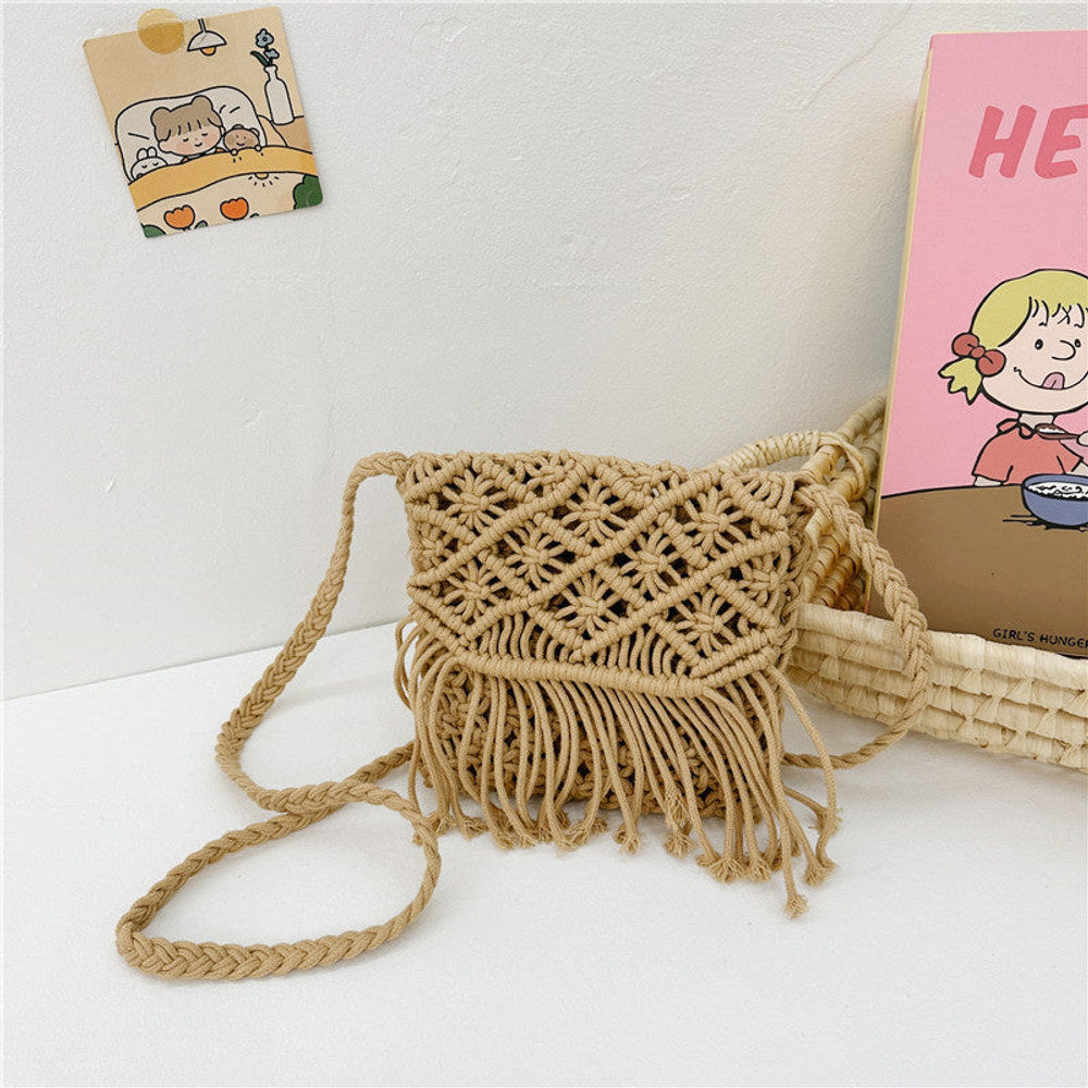 MyKids-USA® Baby Fashion Handmade Knitted Crossbody Bags