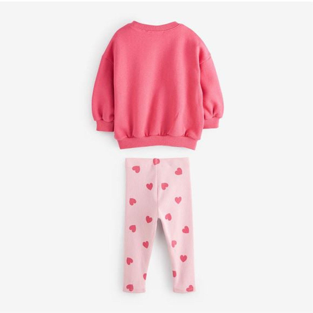 MyKids-USA® Baby Heart Print Pattern Print Hoodie Sets