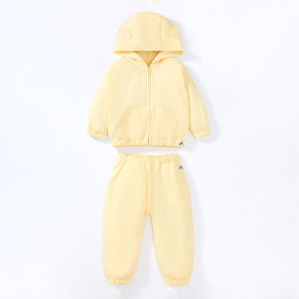 MyKids-USA® Baby Unisex Solid Color Cartoon Shape Casual Cardigan Sets