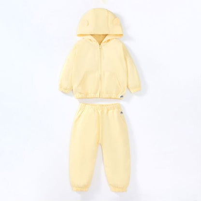 MyKids-USA® Baby Unisex Solid Color Cartoon Shape Casual Cardigan Sets