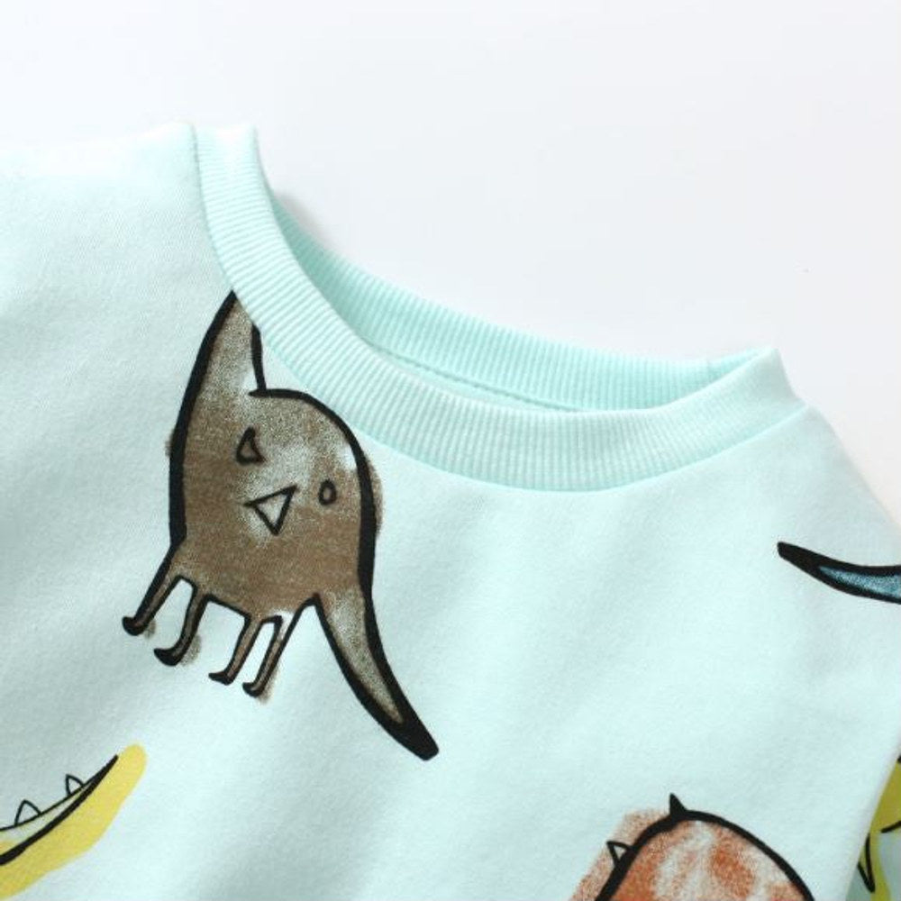 MyKids-USA® Baby Boy All Over Dinosaur Pattern Hoodie And Shorts Sets