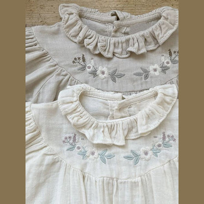 MyKids-USA® Baby Girl Floral Pattern Ruffle Neck Blouses