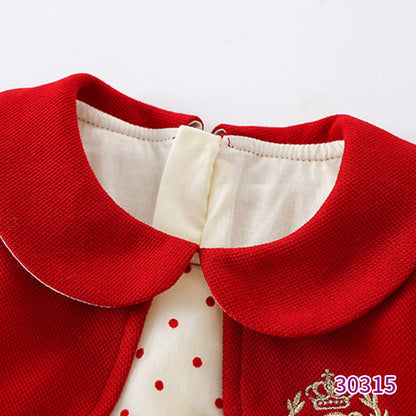 MyKids-USA® Baby Sweet Style Polka Dot Pattern Dress & bodysuit