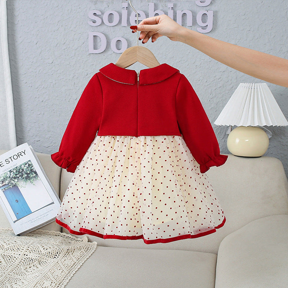 MyKids-USA® Baby Sweet Style Polka Dot Pattern Dress & bodysuit