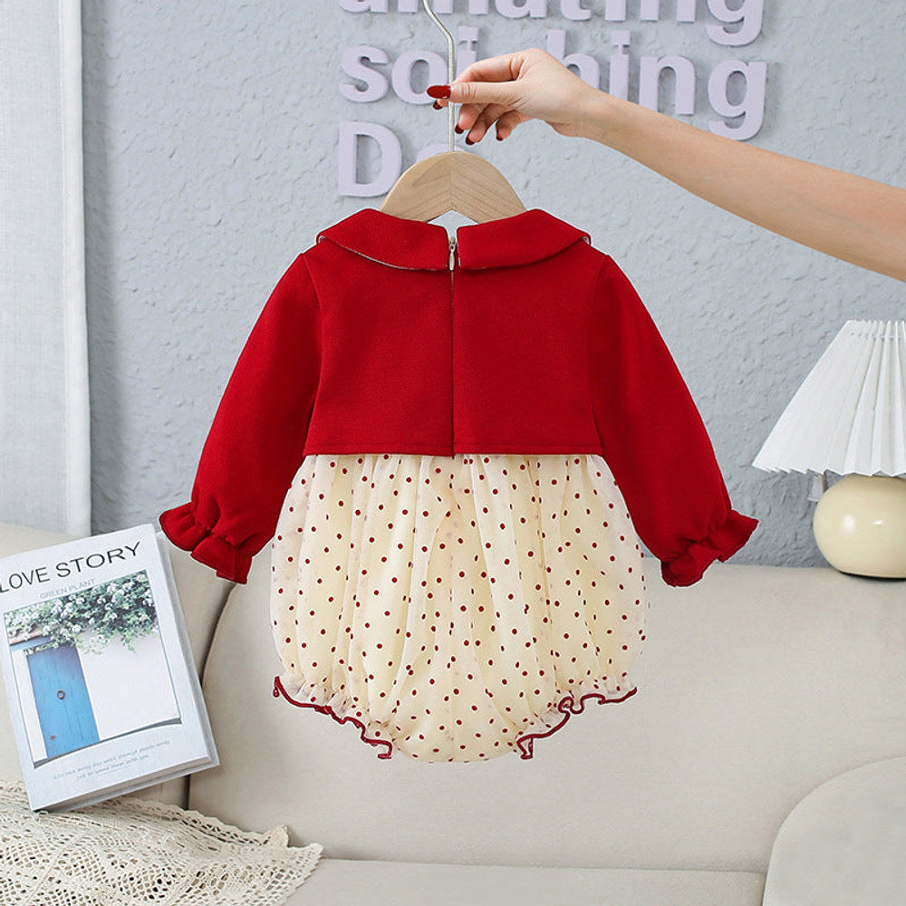 MyKids-USA® Baby Sweet Style Polka Dot Pattern Dress & bodysuit