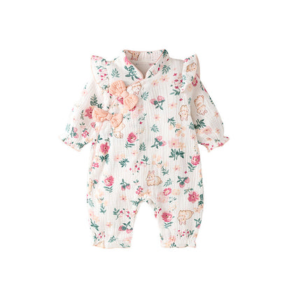 MyKids-USA® Baby Girl Style Home Clothes Romper