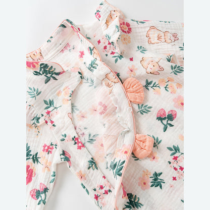 MyKids-USA® Baby Girl Style Home Clothes Romper
