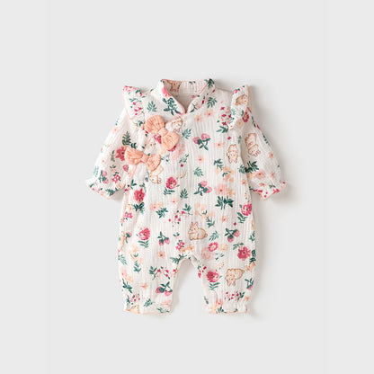 MyKids-USA® Baby Girl Style Home Clothes Romper