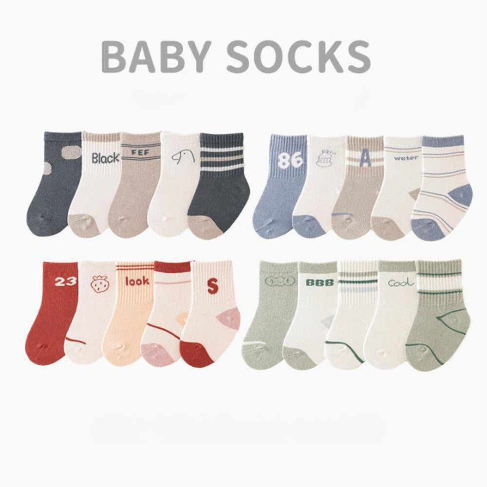 MyKids-USA® Cartoon Print Pattern Baby Socks