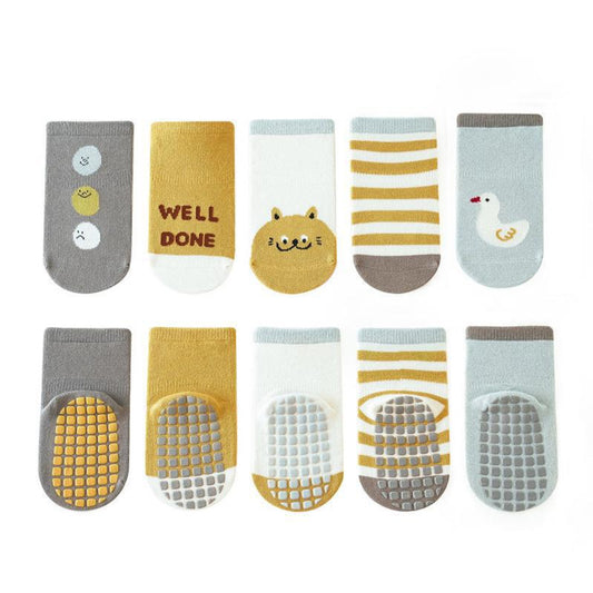MyKids-USA® Adorable Cartton Graphic Non-Slip Socks