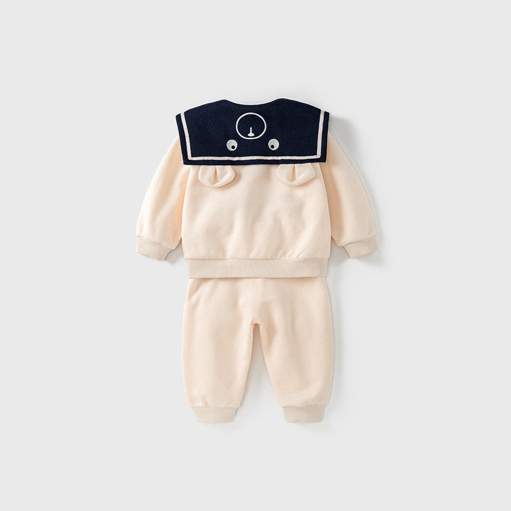 MyKids-USA® Sailor Collar Hoodie Combo Trousers Clothing Sets