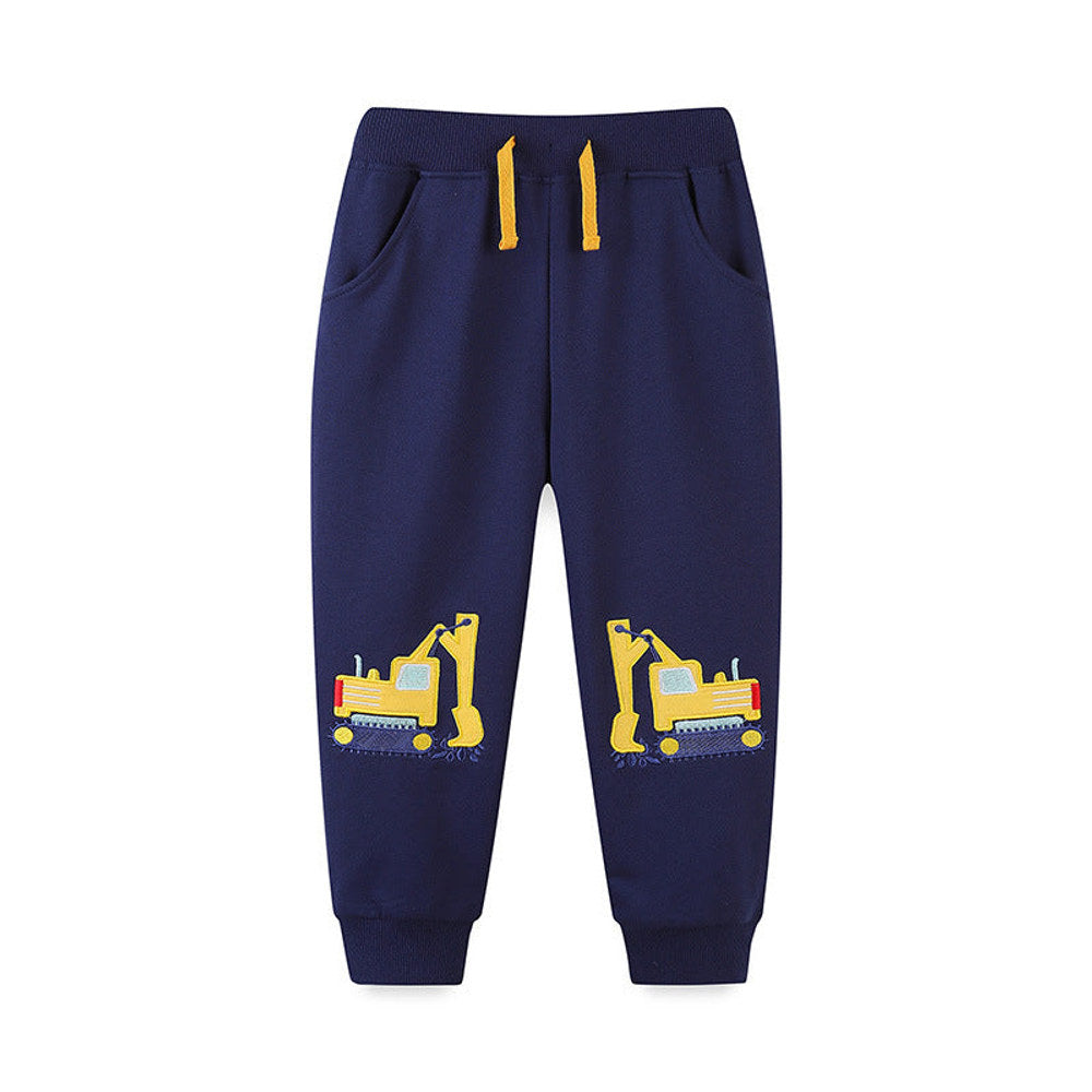 MyKids-USA® Autumn Embroidered Pattern Casual Trousers