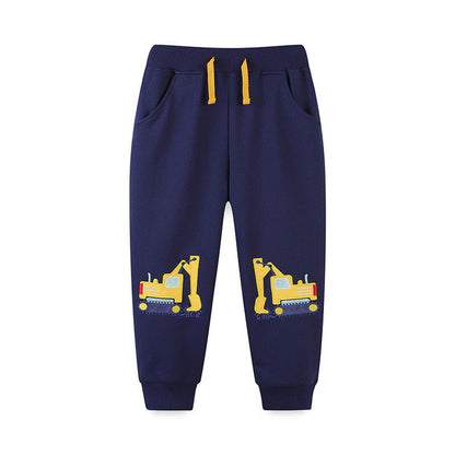 MyKids-USA® Autumn Embroidered Pattern Casual Trousers