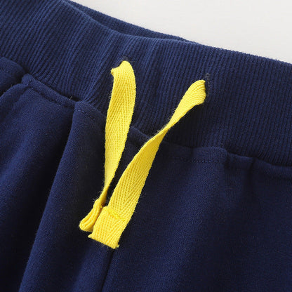 MyKids-USA® Autumn Embroidered Pattern Casual Trousers