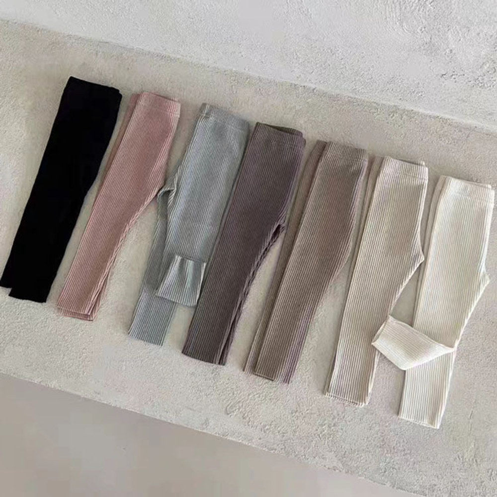 MyKids-USA® Solid Color Soft Cotton Comfy Leggings