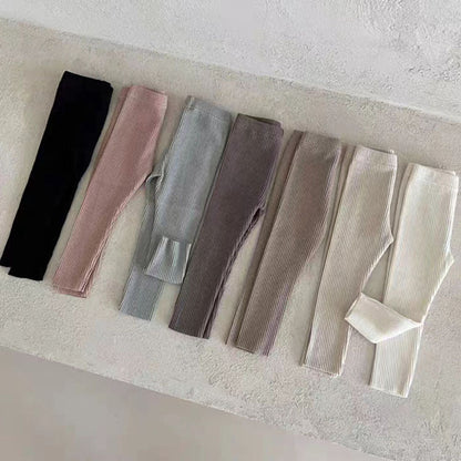 MyKids-USA® Solid Color Soft Cotton Comfy Leggings