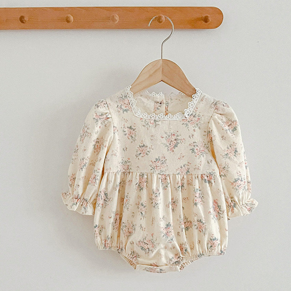 MyKids-USA® Square Neck Princess Sweet Style Baby bodysuit & Children Dress