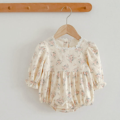 MyKids-USA® Square Neck Princess Sweet Style Baby bodysuit & Children Dress