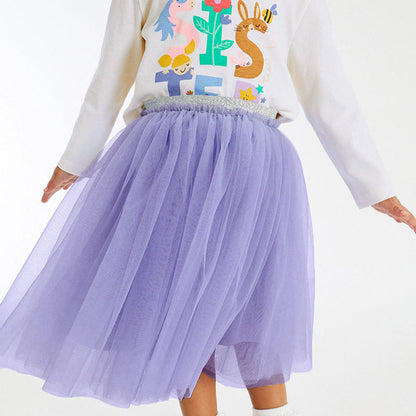 MyKids-USA® Print Pattern Hoodie Lace Skirts Sets