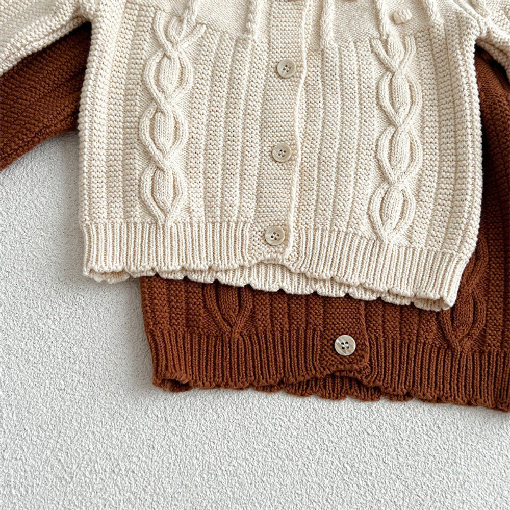 MyKids-USA® Vintage Style Quality Single Breasted Design Cardigan