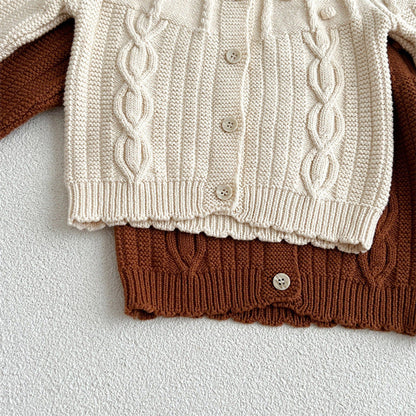 MyKids-USA® Vintage Style Quality Single Breasted Design Cardigan