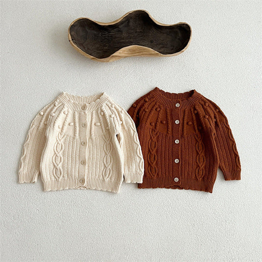 MyKids-USA® Vintage Style Quality Single Breasted Design Cardigan
