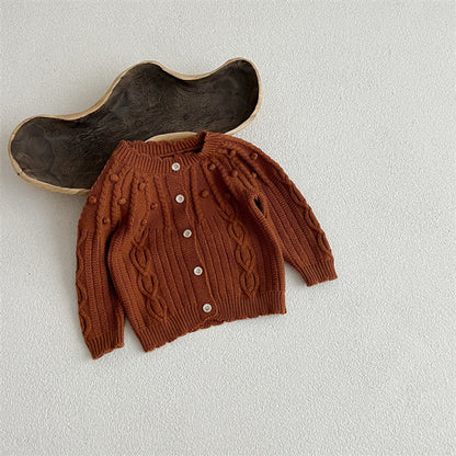MyKids-USA® Vintage Style Quality Single Breasted Design Cardigan