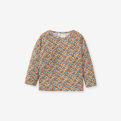 MyKids-USA® Vintage Style Floral Pattern Shirt & Strap Dress Sets