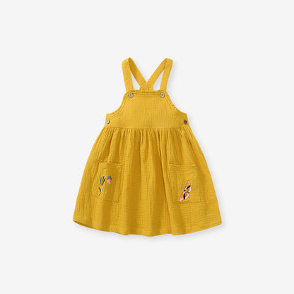 MyKids-USA® Embroidered Pattern Doll Neck Short & Dress Sets