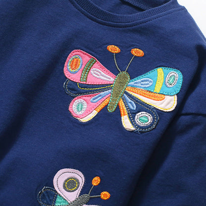 MyKids-USA® Butterfly Pattern Soft Cotton Hoodie