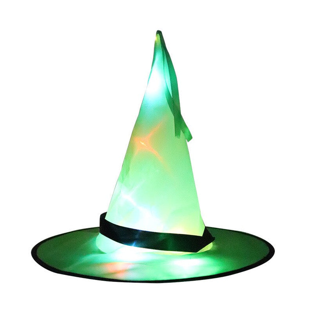 MyKids-USA® Halloween Glowing Witch Hat Ghost Festival Decoration Props