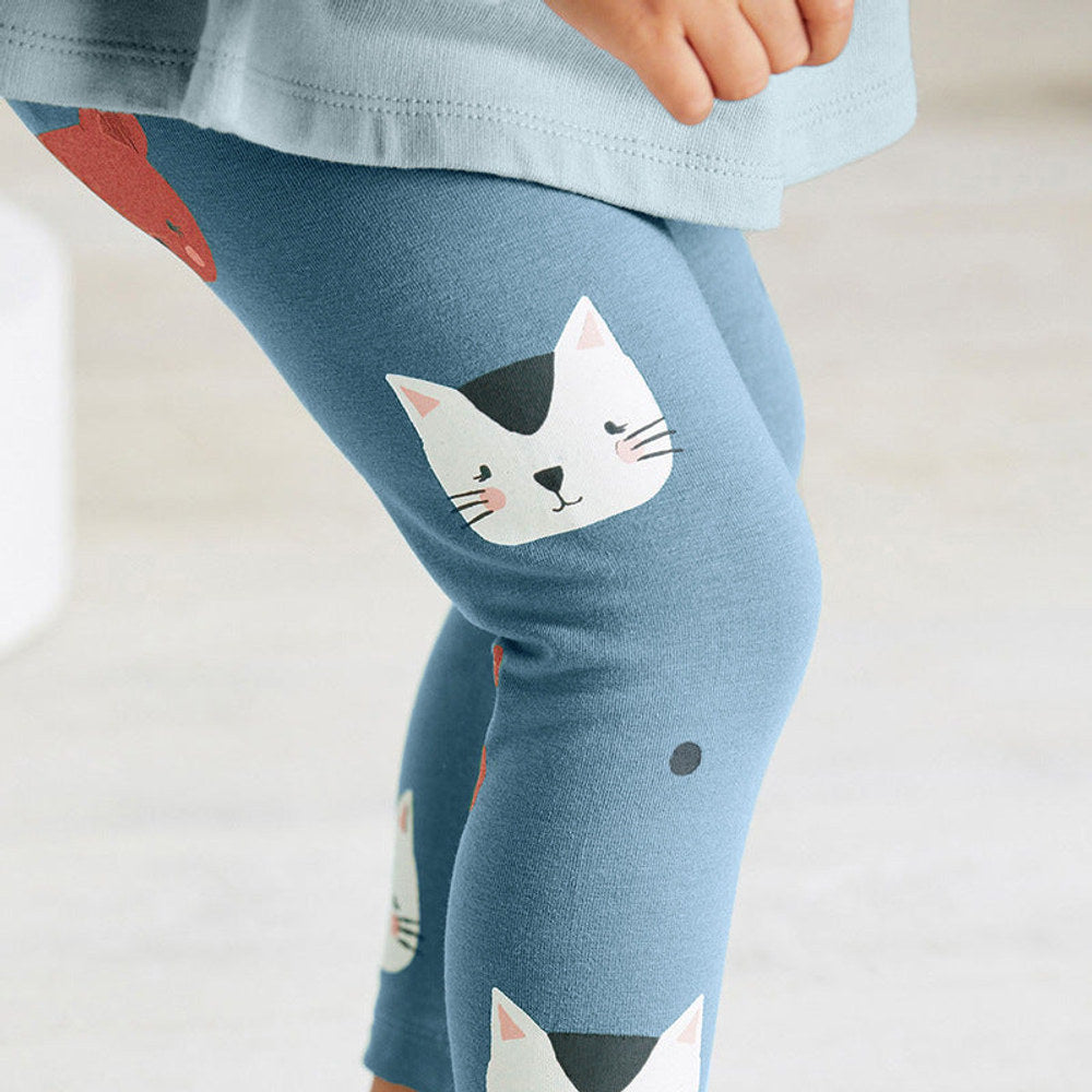 MyKids-USA® Cartoon Pattern Shirt Combo Leggings Sets