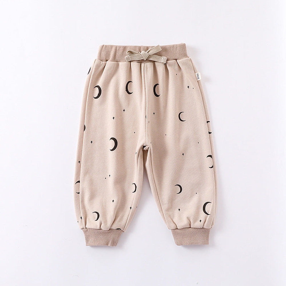 MyKids-USA® Print Pattern Crewneck Hoodie & Trousers Sets